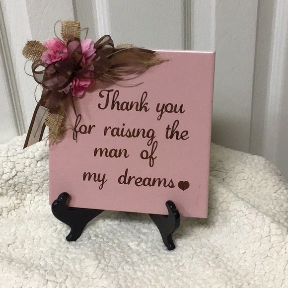 DECO TILE: Thank you for raising the man of my dreams ♥️ - Picture 2 of 6